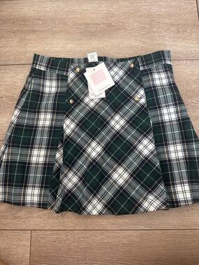 Janie & Jack plaid skirt w/ adjustable waist